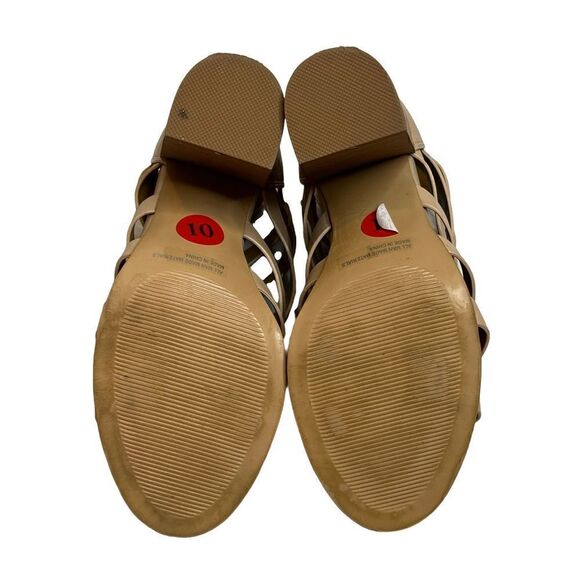 Dolce Vita nude baily block heel caged sandals size 10 - Picture 13 of 16